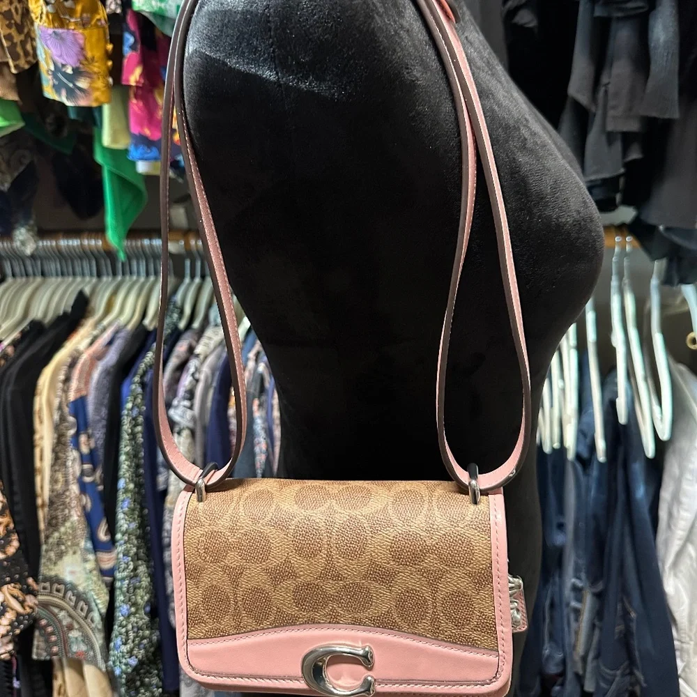 Coach Lunar New Year Rabbit Pink Signature Bandit bag! SO NICE!